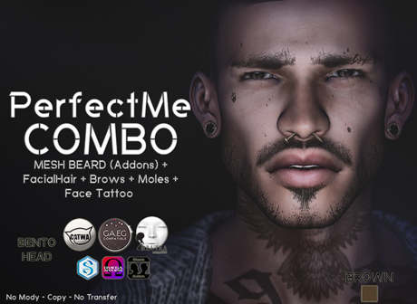 Second Life Marketplace - [Hipster Style] PerfectMe COMBO BROWN
